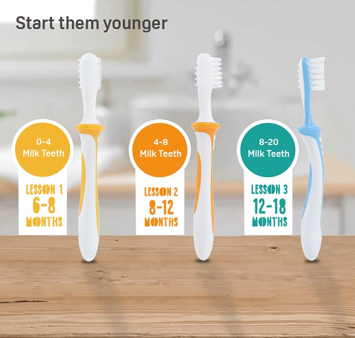 Toothbrush for 6 month sales old